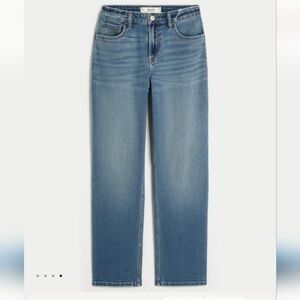 Hollister Women's Straight Leg Jeans - Light Blue